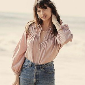 COPY - DÔEN Billie Jean Top in Wildberry (S)